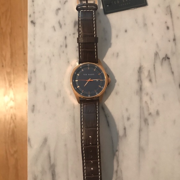 Ted Baker London Watch - Rose Gold and Brown Leather - Picture 5 of 14